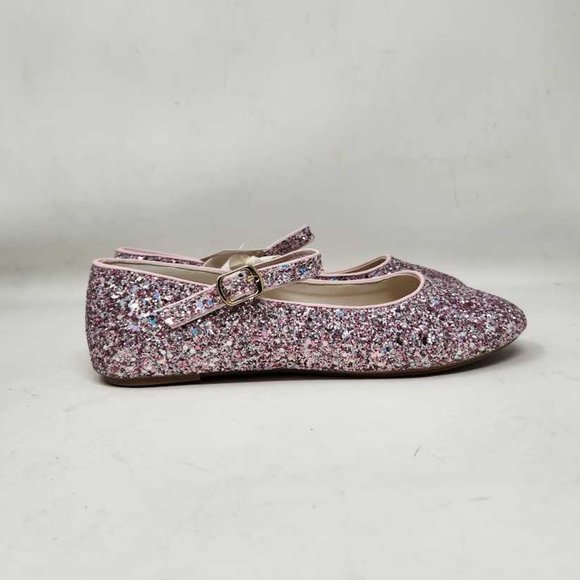 Girls' Flats Dress Shoes Cosplay Lolita Lolita Flower Girl Shoes Rubber Glitter Portable Shock Absorption